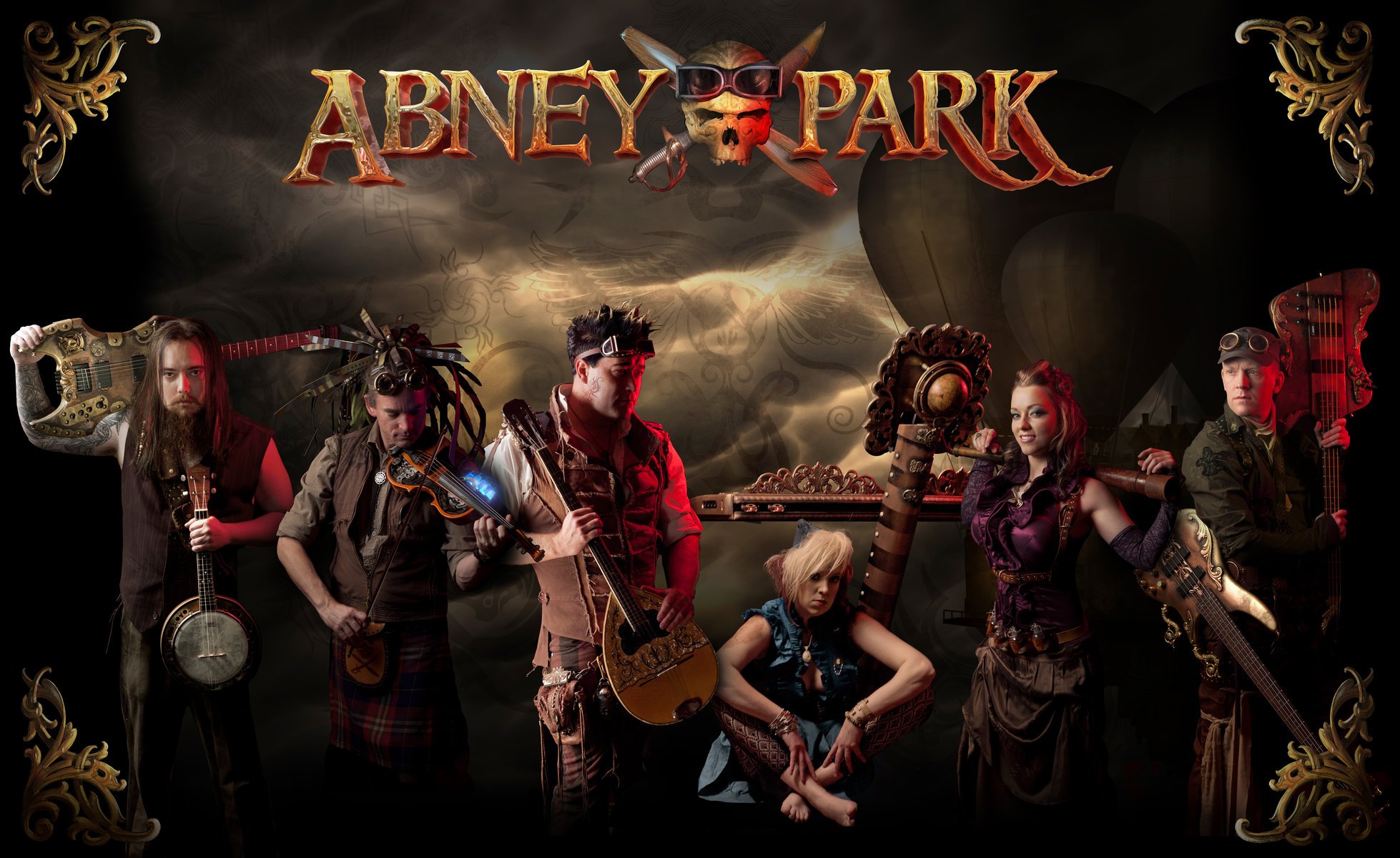 abney park abney park industrie-band steampunk jodie ellen robert captain brown christina erickson titus muntianu josh göring derek brown