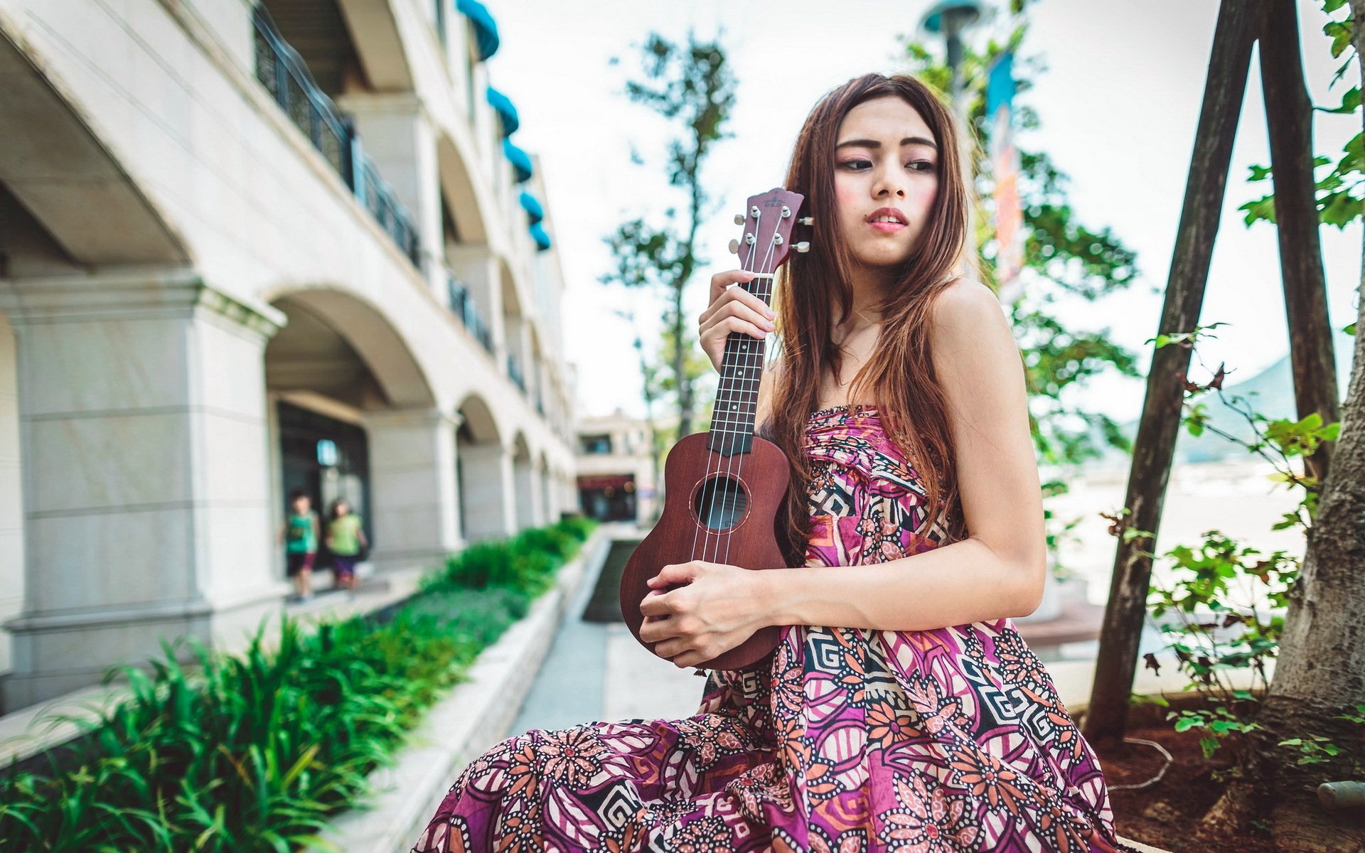 ragazza chitarra musica