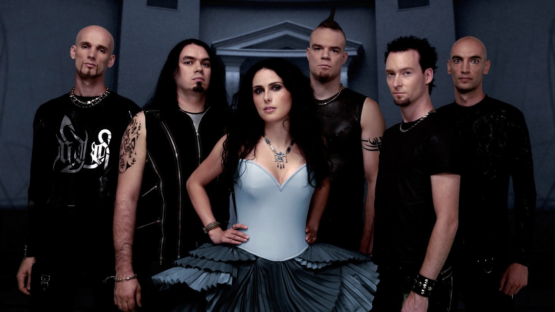 rock symphonic metal within temptation sharon den adel the silent force dark blue promo