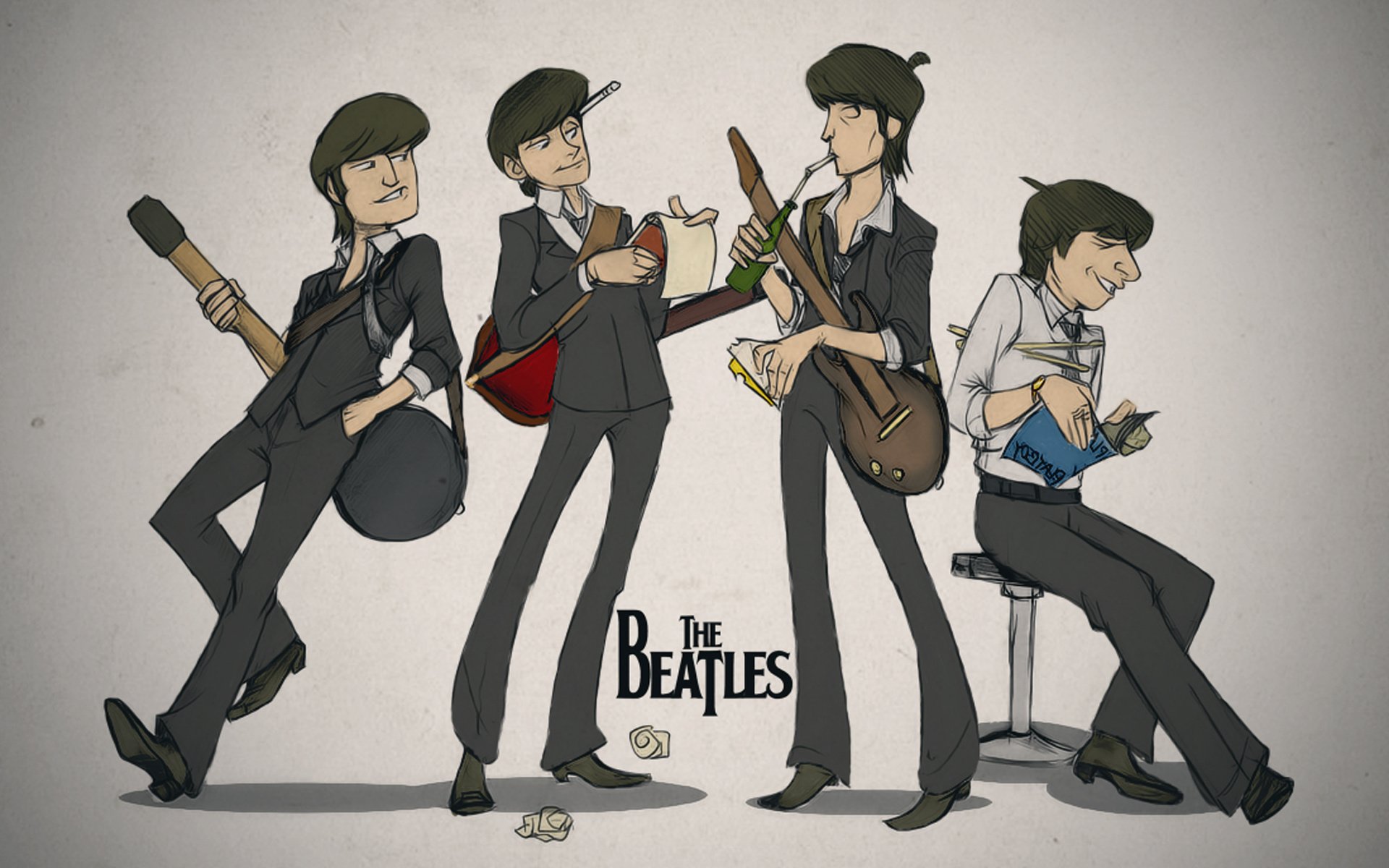 beatlesi art the beatles john lennon paul mccartney george harrison ringo starr gitary notatnik książka