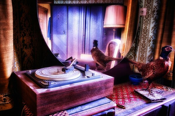 An old gramophone, as a memory of the past