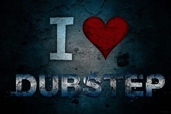 Ich liebe Dubstep Textur