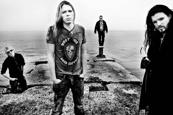 Members of the rock band apocalyptica