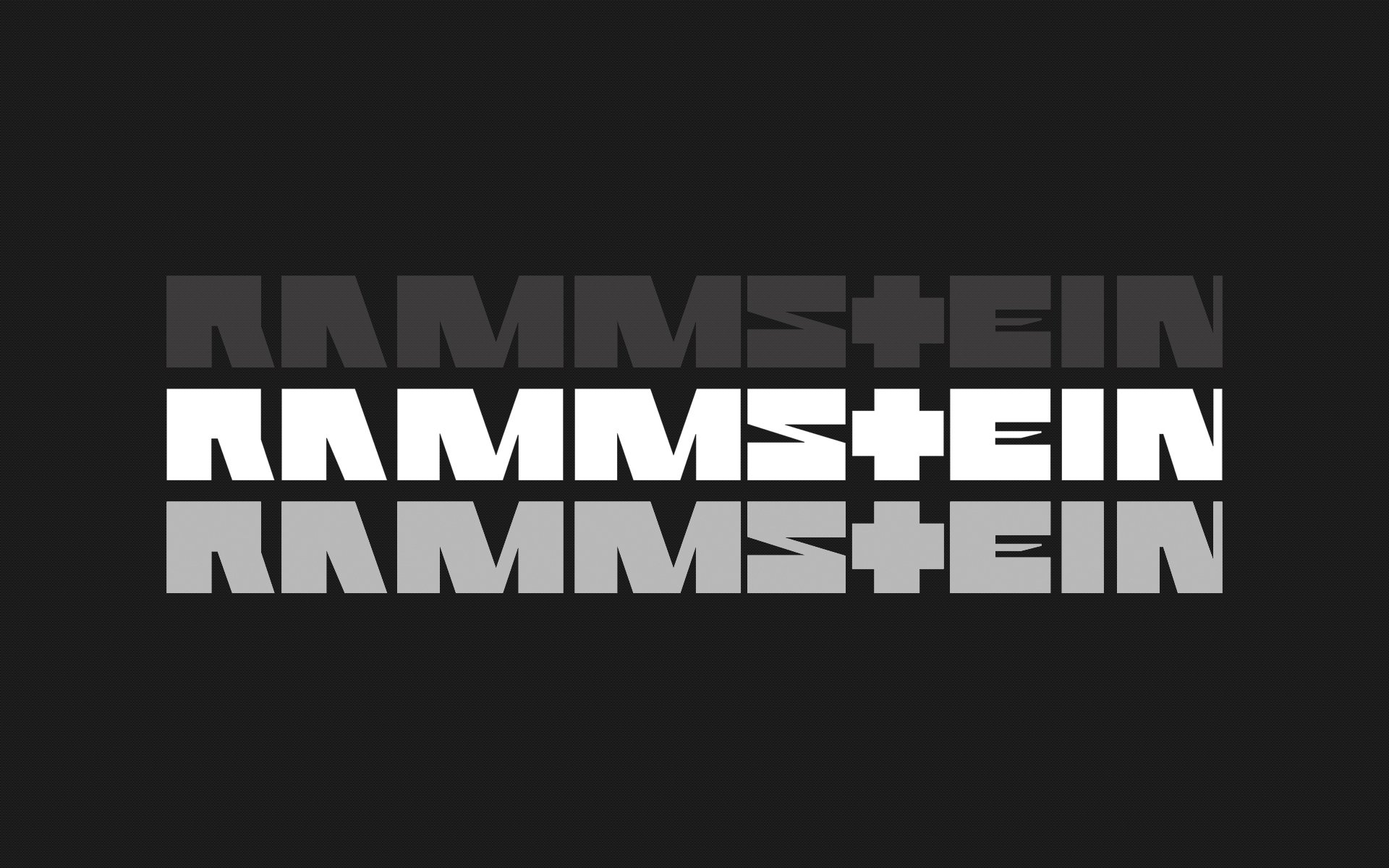 rammstein iscrizione grigio