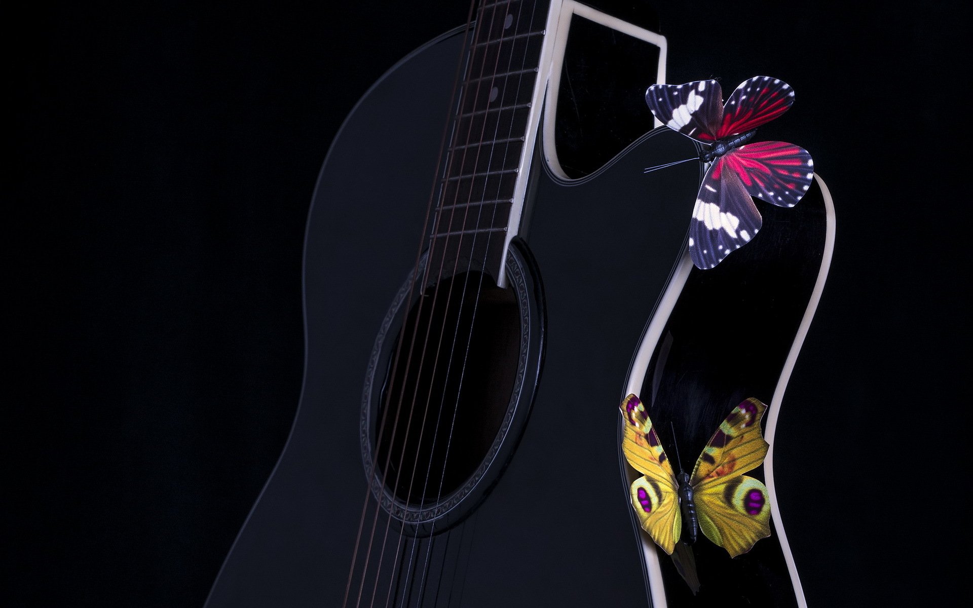 guitarra mariposas música