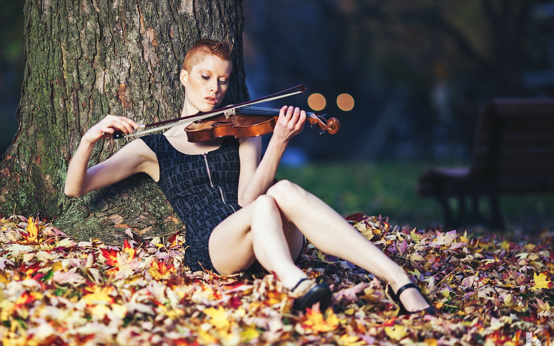 chica violín música