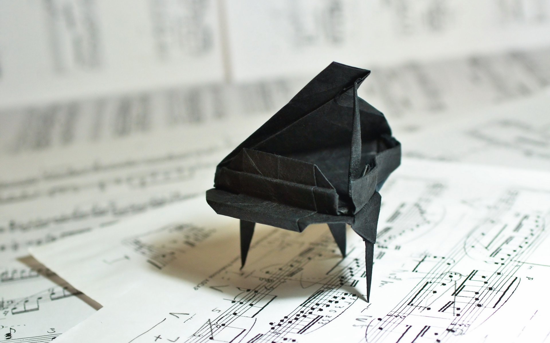 origami grand piano muzyka