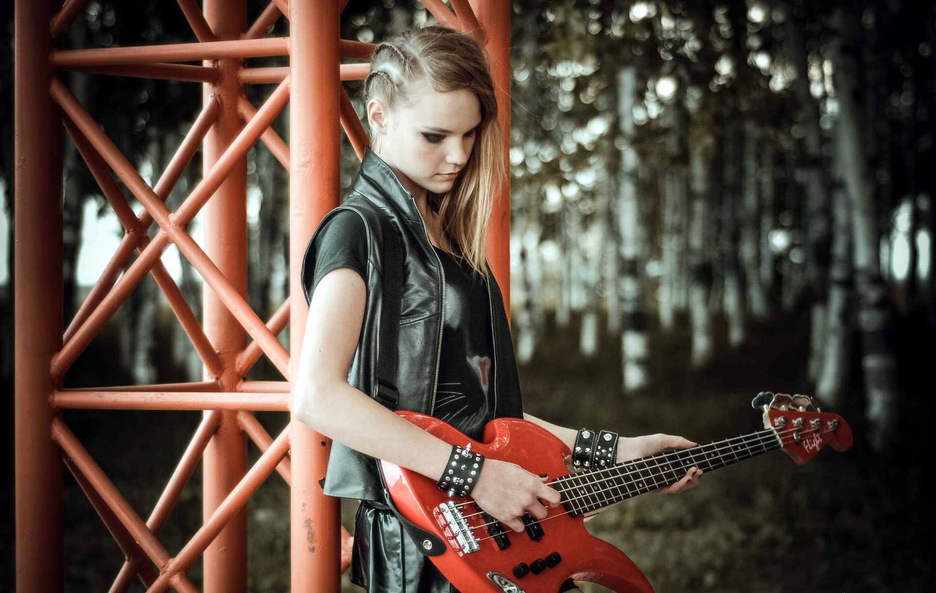 ragazza chitarra musica