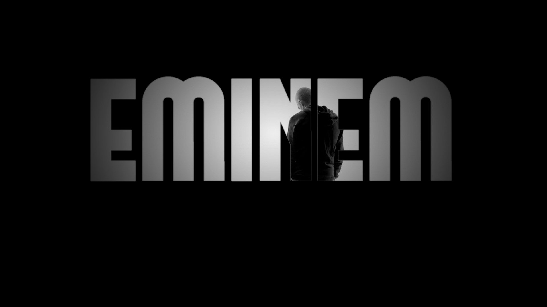 eminem rap napis czarny tło