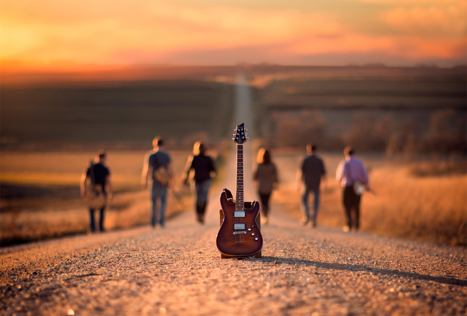 guitars road musician