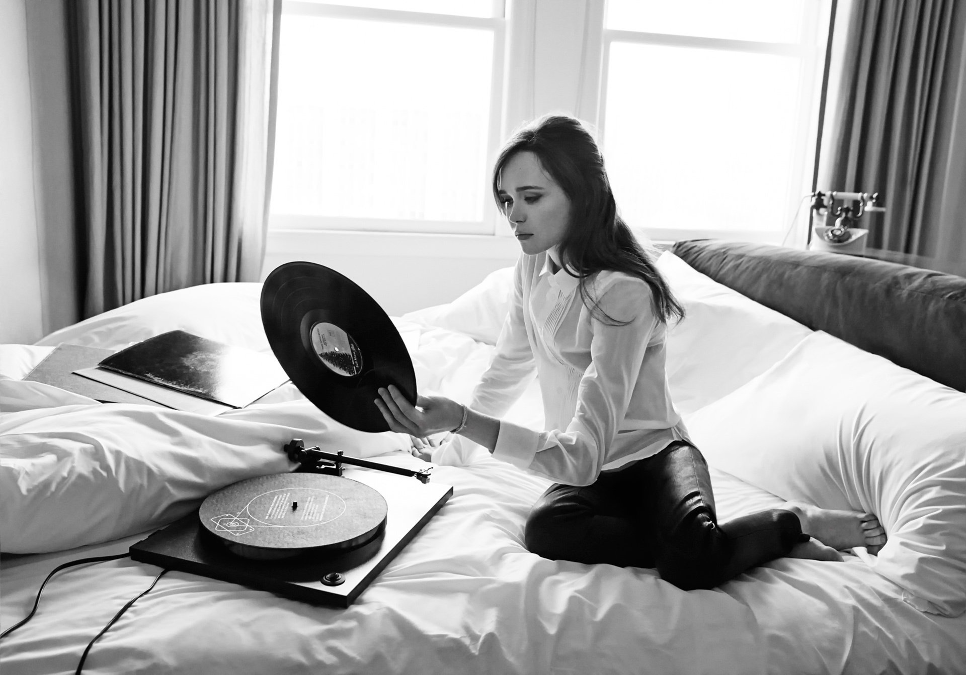 ellen page vinyle disque tourne-disque the hollywood reporter