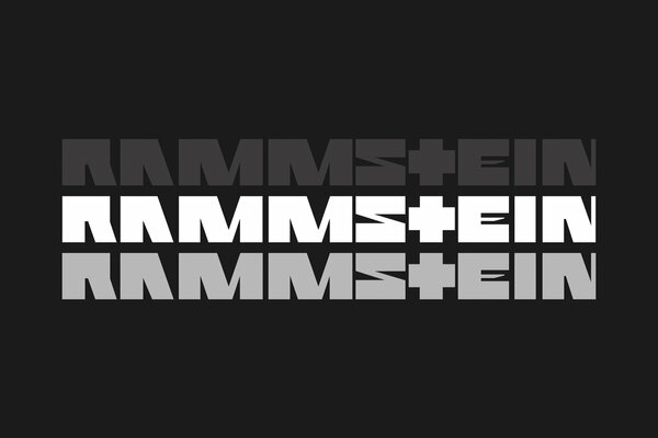 Beau logo du groupe Ramstein