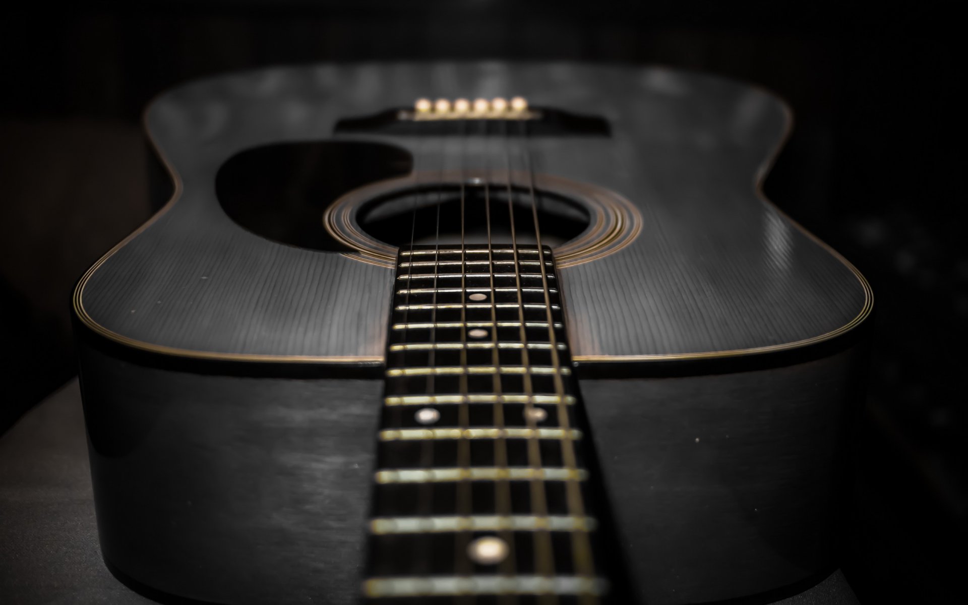 guitarra música macro