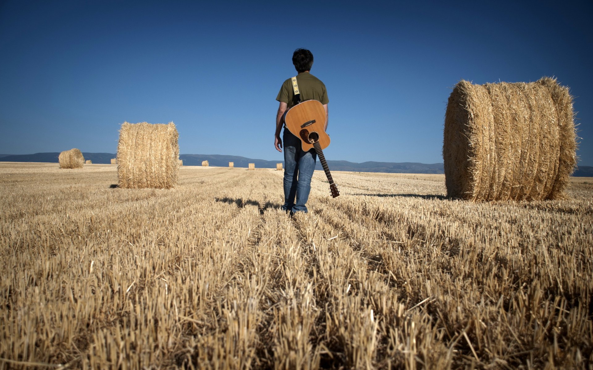 man the field guitars music