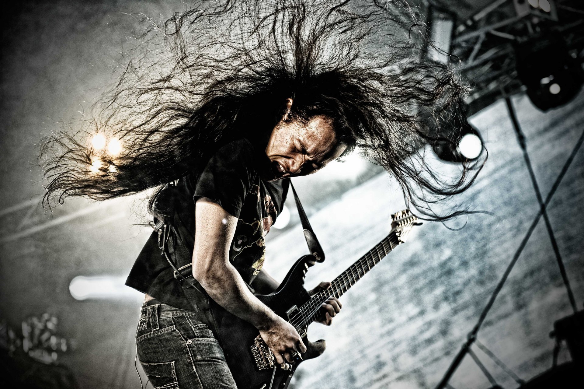 guitars rock guitarist music metal electric herman li dragonforce