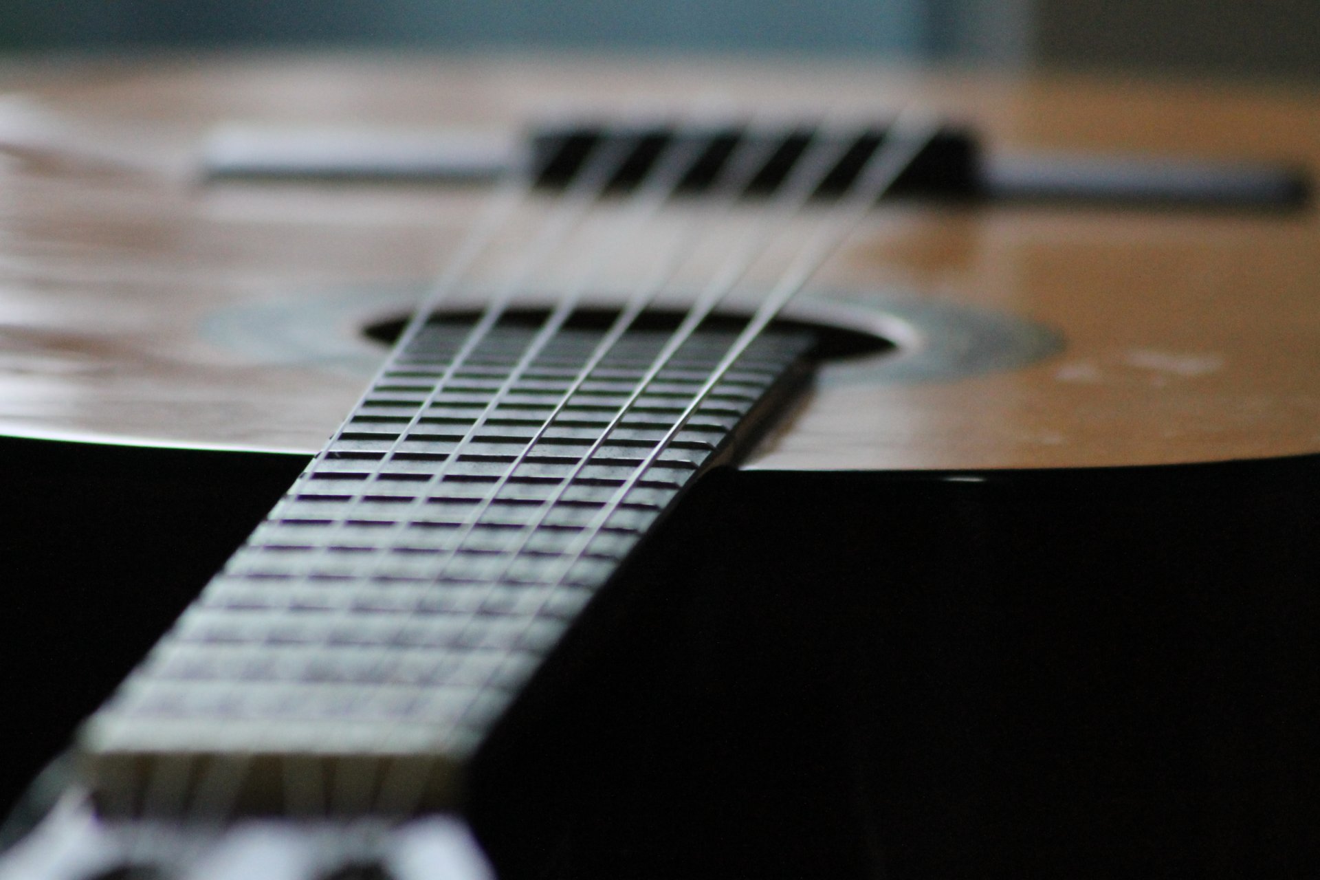 guitarra diapasón cuerdas instrumento musical