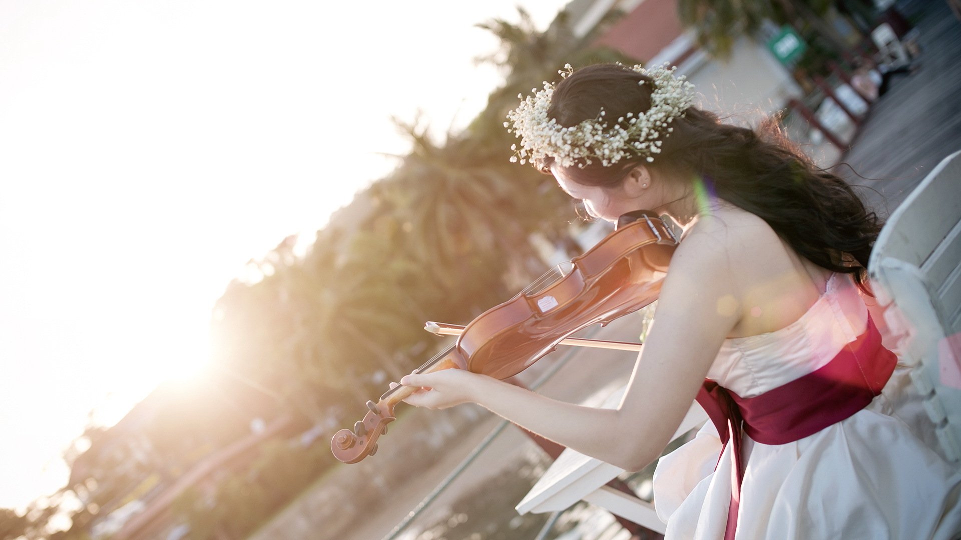 girl asian violin music