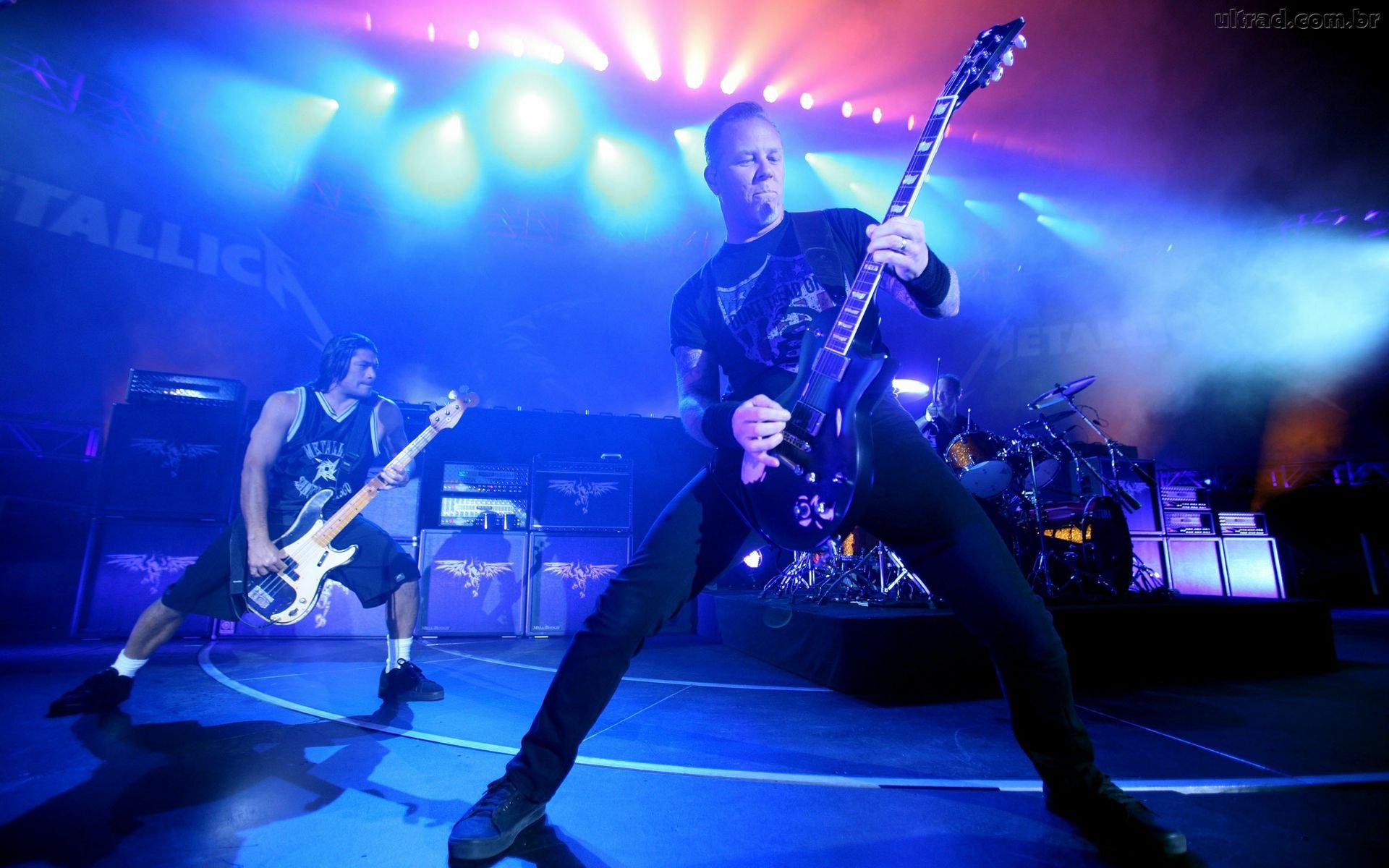 james hatfield robert trujillo metallica metallica james hetfield gitarre rock metal metal konzert