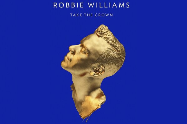 Portada del álbum de Robbie Williams en azul