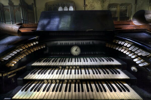 Musique d orgue sur fond