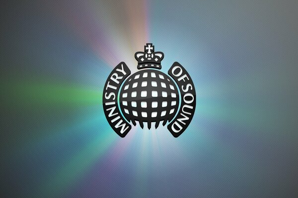 Ministry of Sound label on a rainbow background