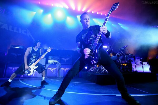 Le groupe de Rock Metallica James Hatfield