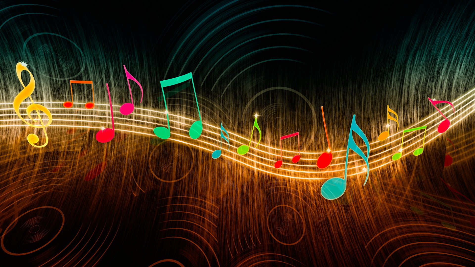 music notes wallpaper