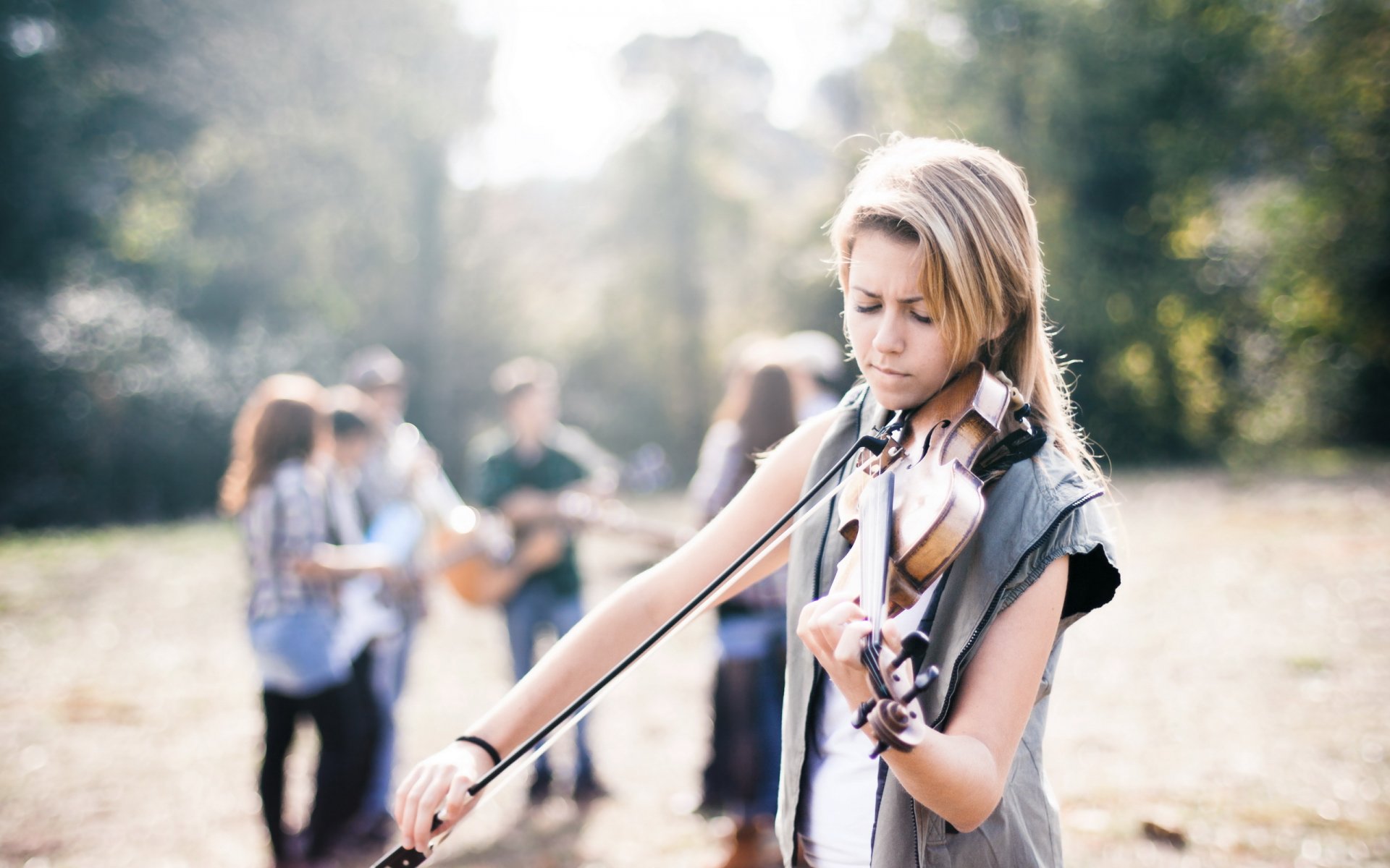 ragazza musica violino