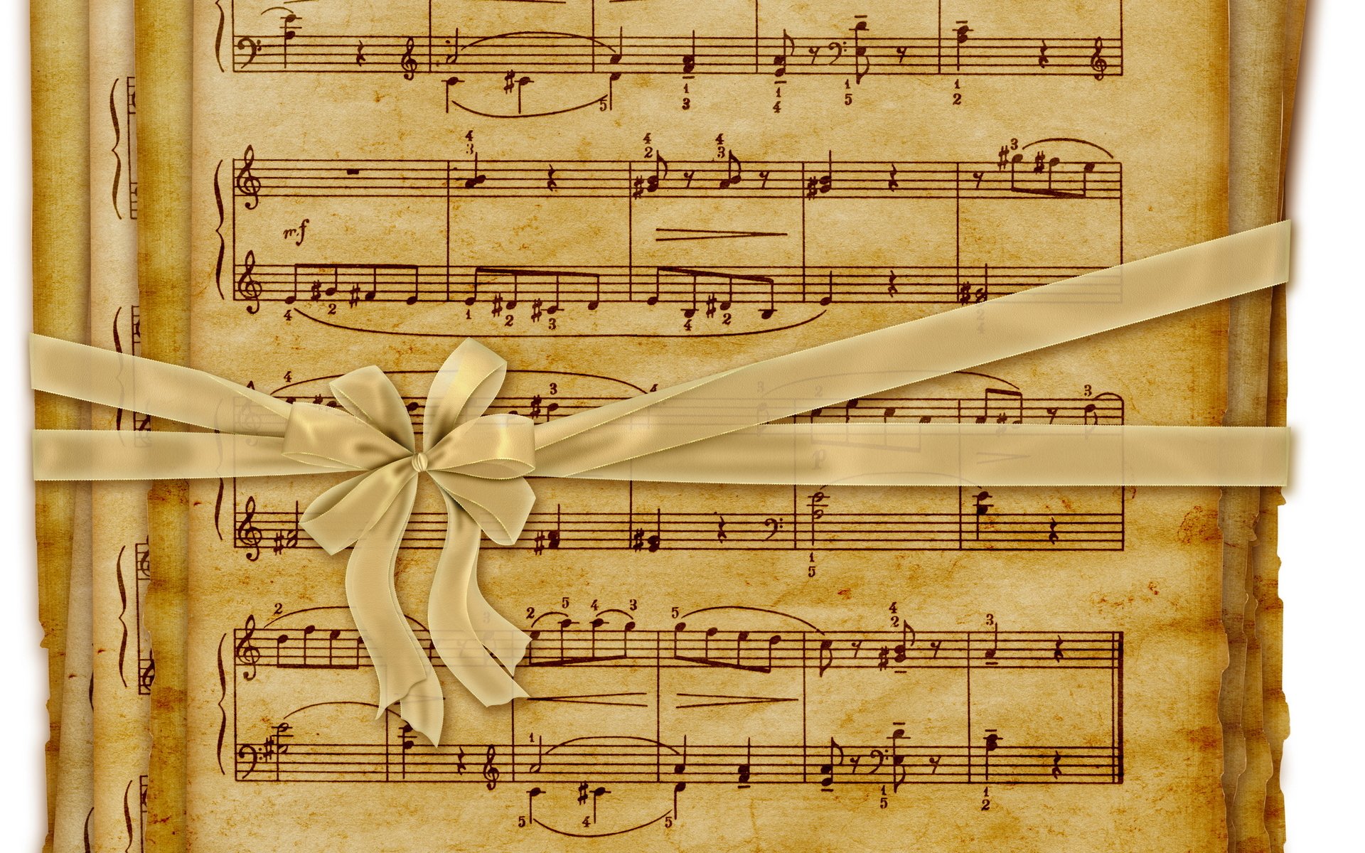 música partituras manuscrito