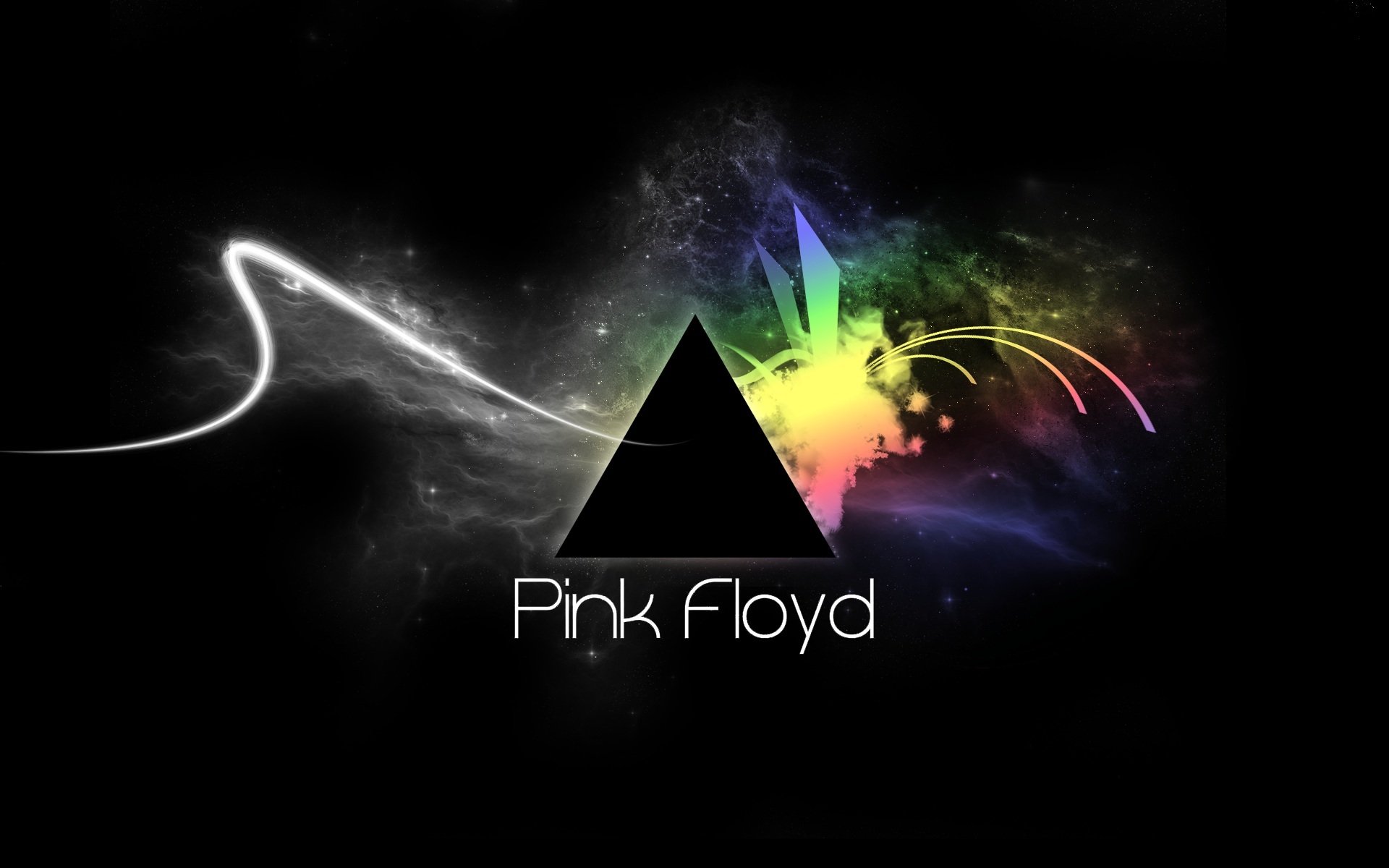 pink floyd dreieck linien abstraktion