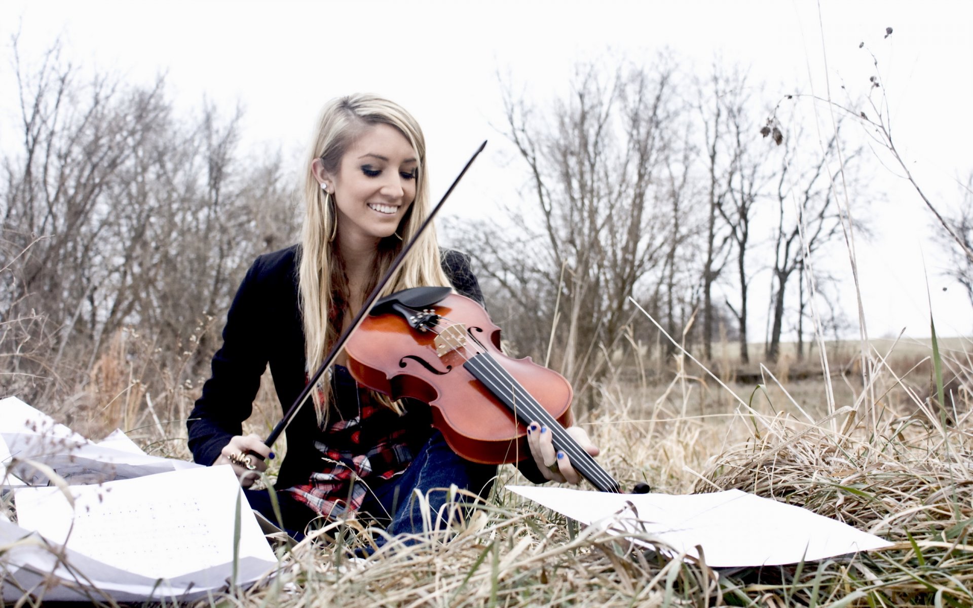 ragazza violino musica