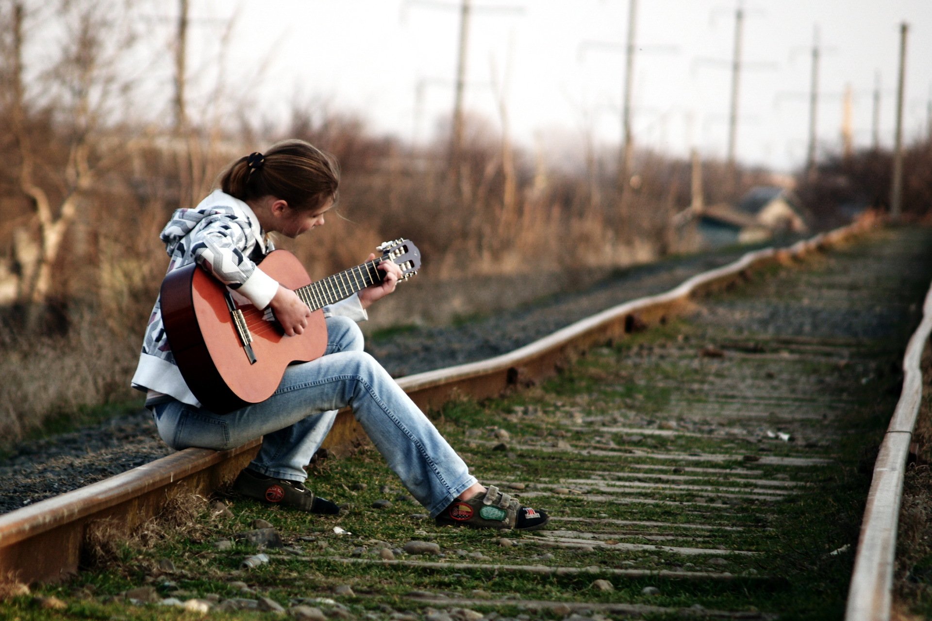 musique gaucher guitare route