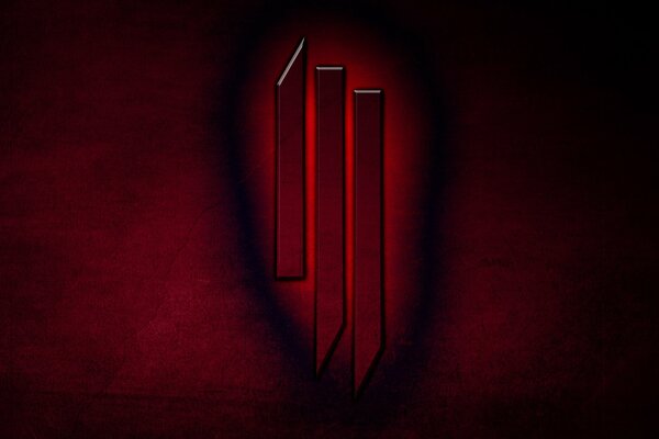 Logo rouge du musicien skrylex