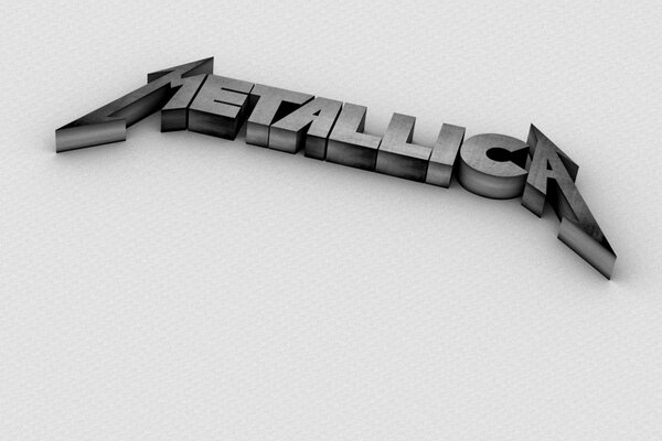 Srebrne logo 3D Metalliki