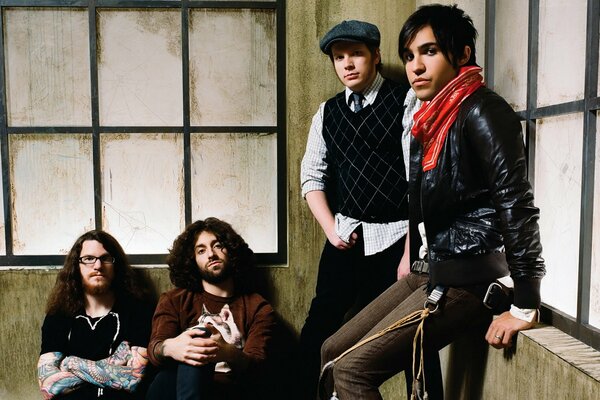 Photo of the musical rock band fall out boy