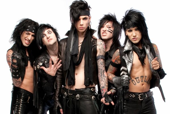 Andy and Jake in Black glam Metal