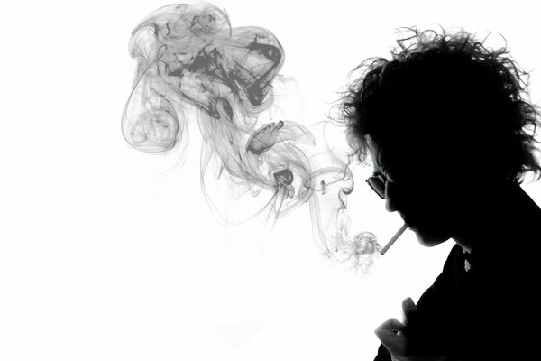 El gran Bob Dylan con un cigarrillo