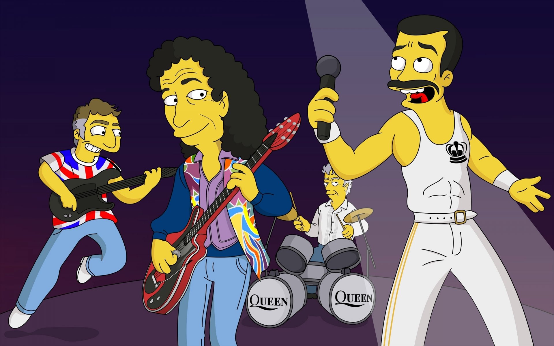 the simpsons freddie mercury the group queen