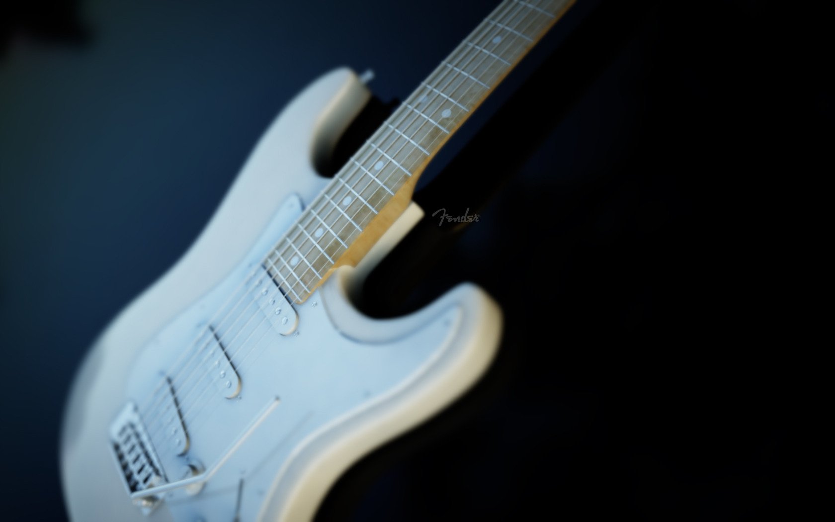 fender guitars white