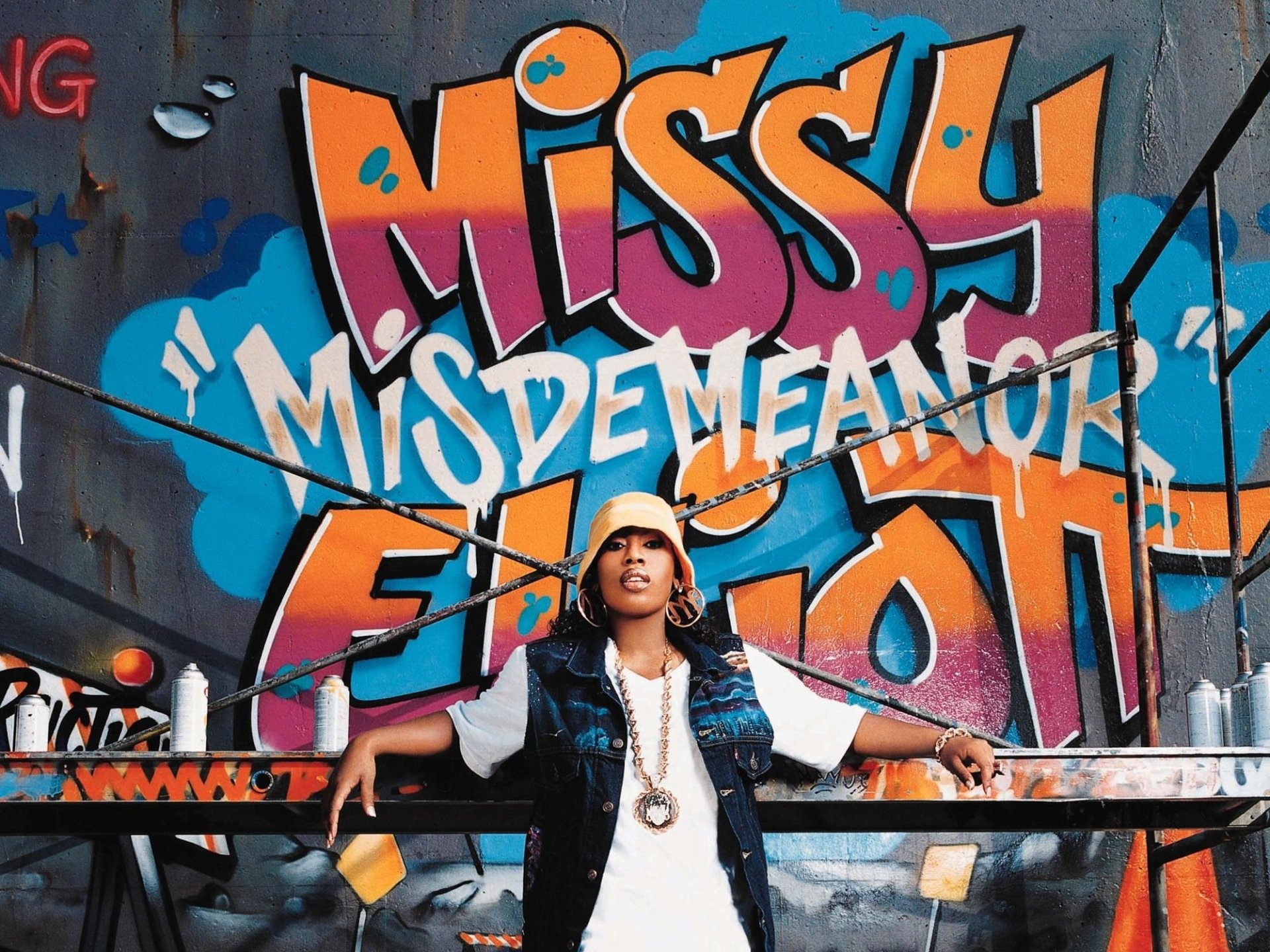 missy elliott missy eliot ragazza rapper rap muro grafite vernice spray