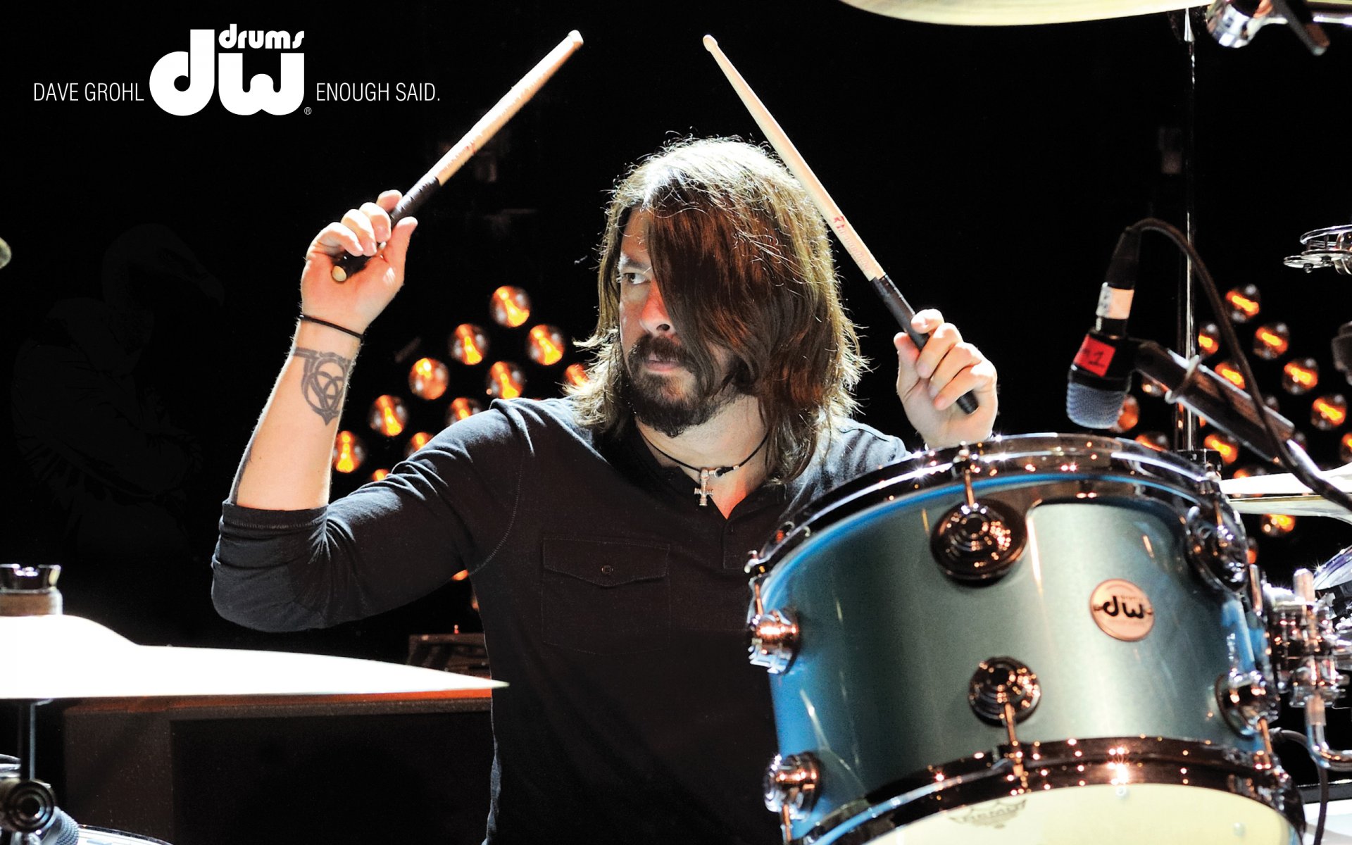 dave grohl dw schlagzeug schlagzeuger foo fighter