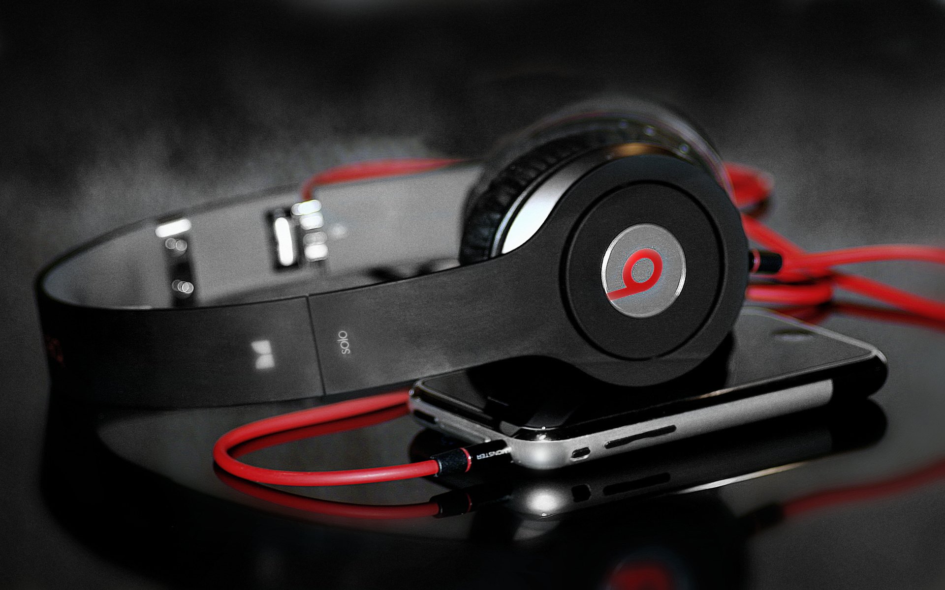 headphones player wallpaper