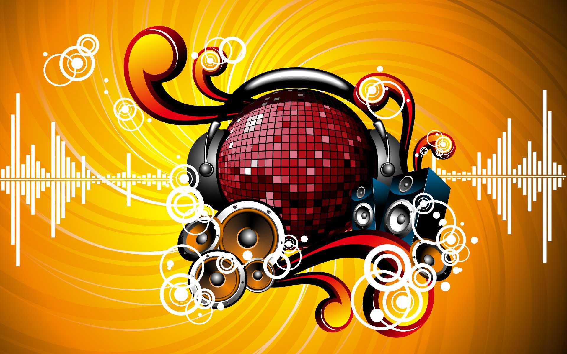 picture ball headphones dynamics background flower