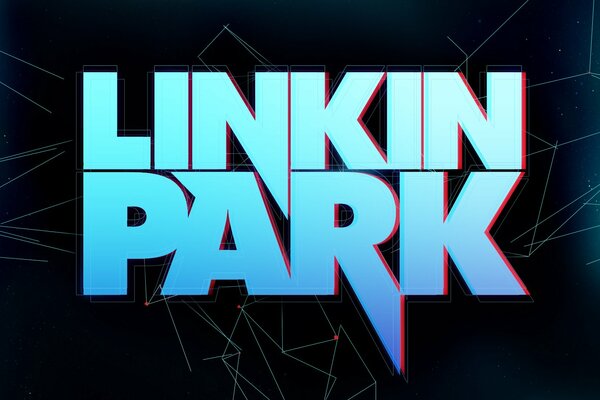Logo zespołu Linkin Park z pięknymi liniami