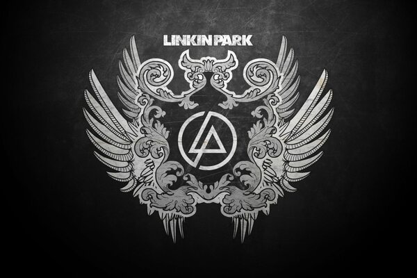 Linkin Park emblema sobre un fondo oscuro