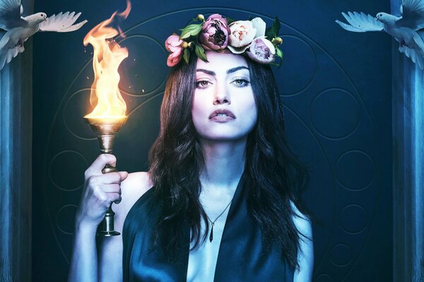 Schöne Schauspielerin phoebe tonkin art