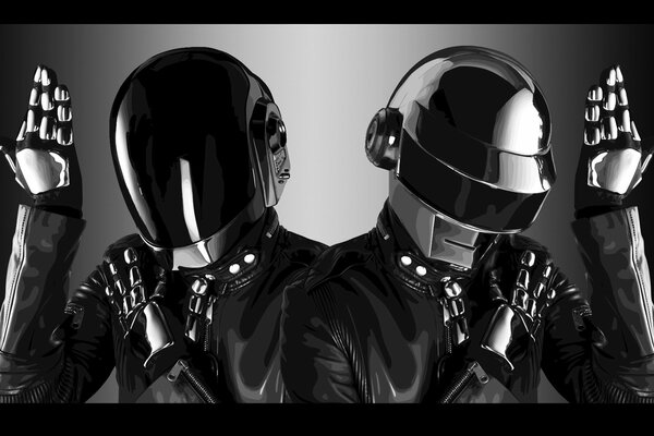 Daft punk style wallpaper