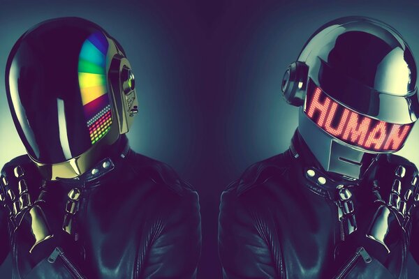 Kunstleute im Daft Punk-Stil