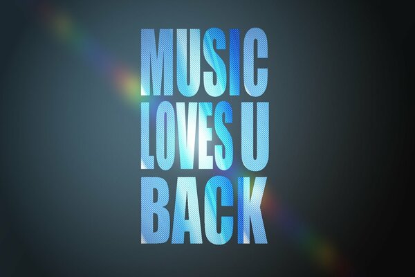 Logo about the love of music in blue