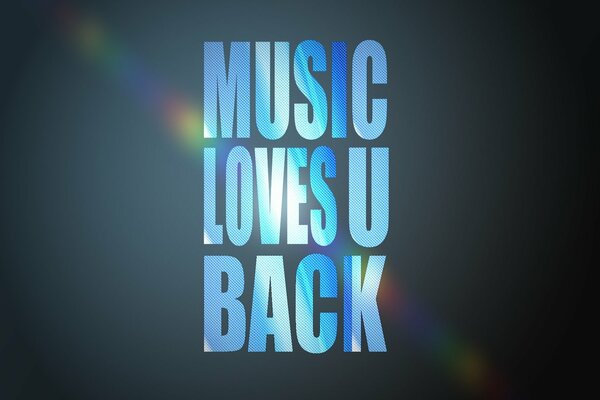 Logo sull amore per la musica in blu